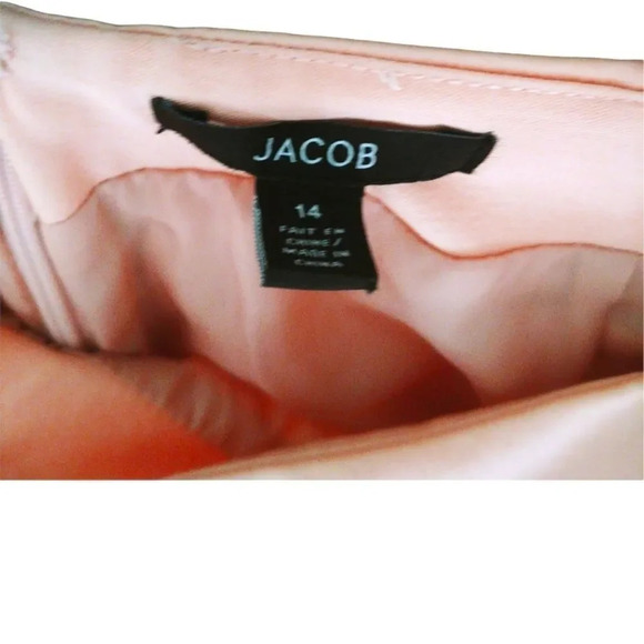 Jacob Pencil Skirt,  Peach/Light Orange, 14 - Picture 8 of 9